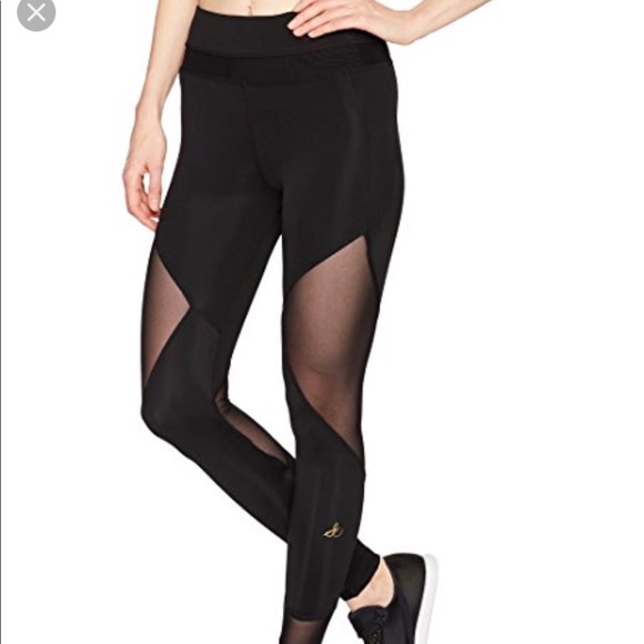 Sam Edelman Pants - NWT Sam Edelman Active Diamond Mesh Leggings L